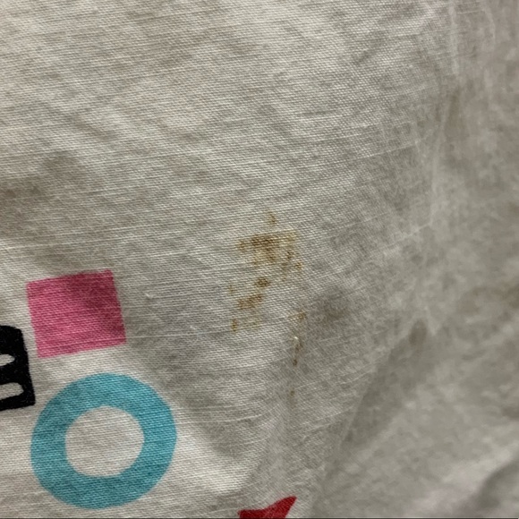 VTG 70/80s sZ 8 top Big Pink Button 100% Cotton - Picture 3 of 7